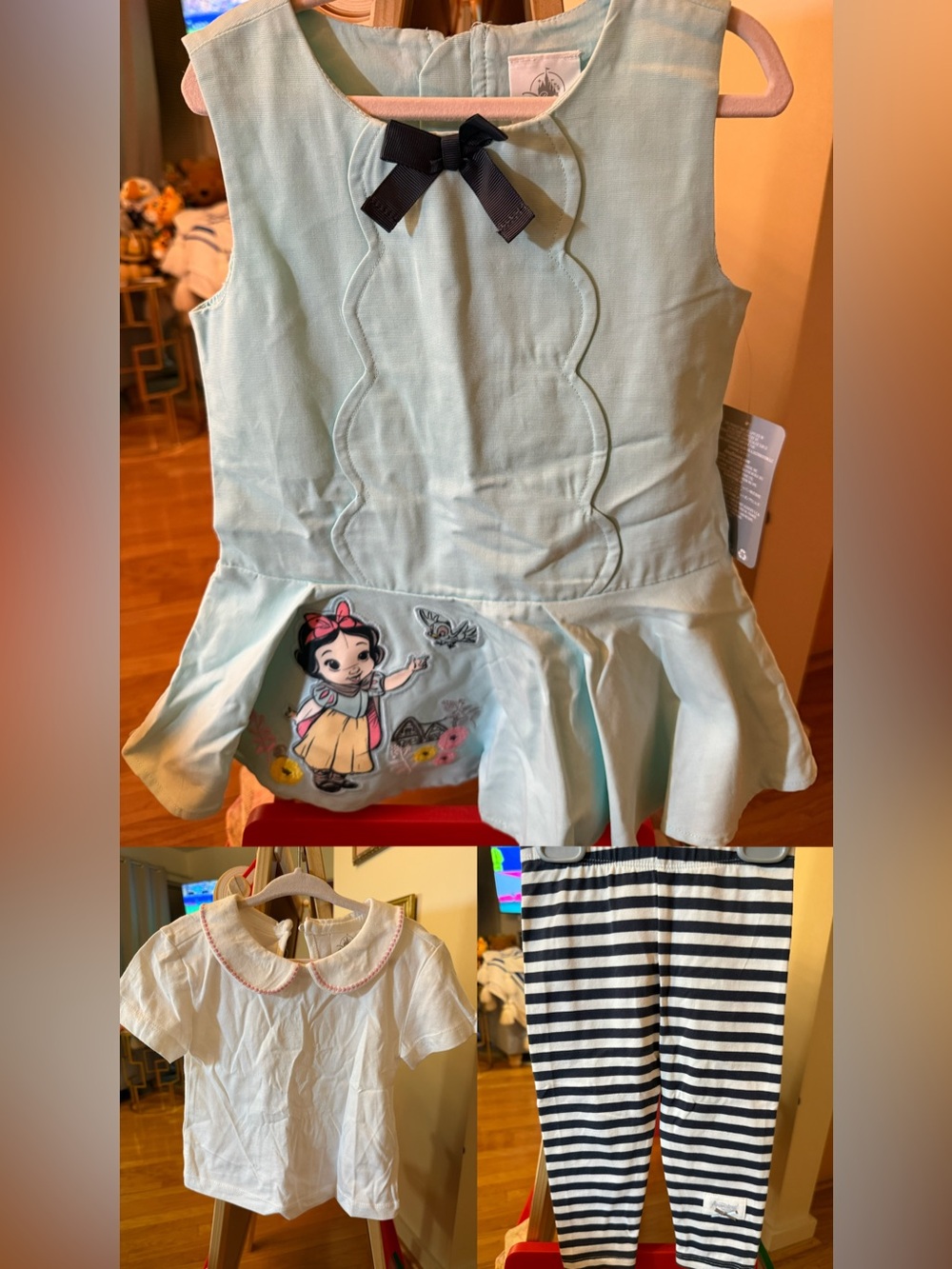 Disney Store Snow White Outfit Girls 3-Piece Set NWT size 2